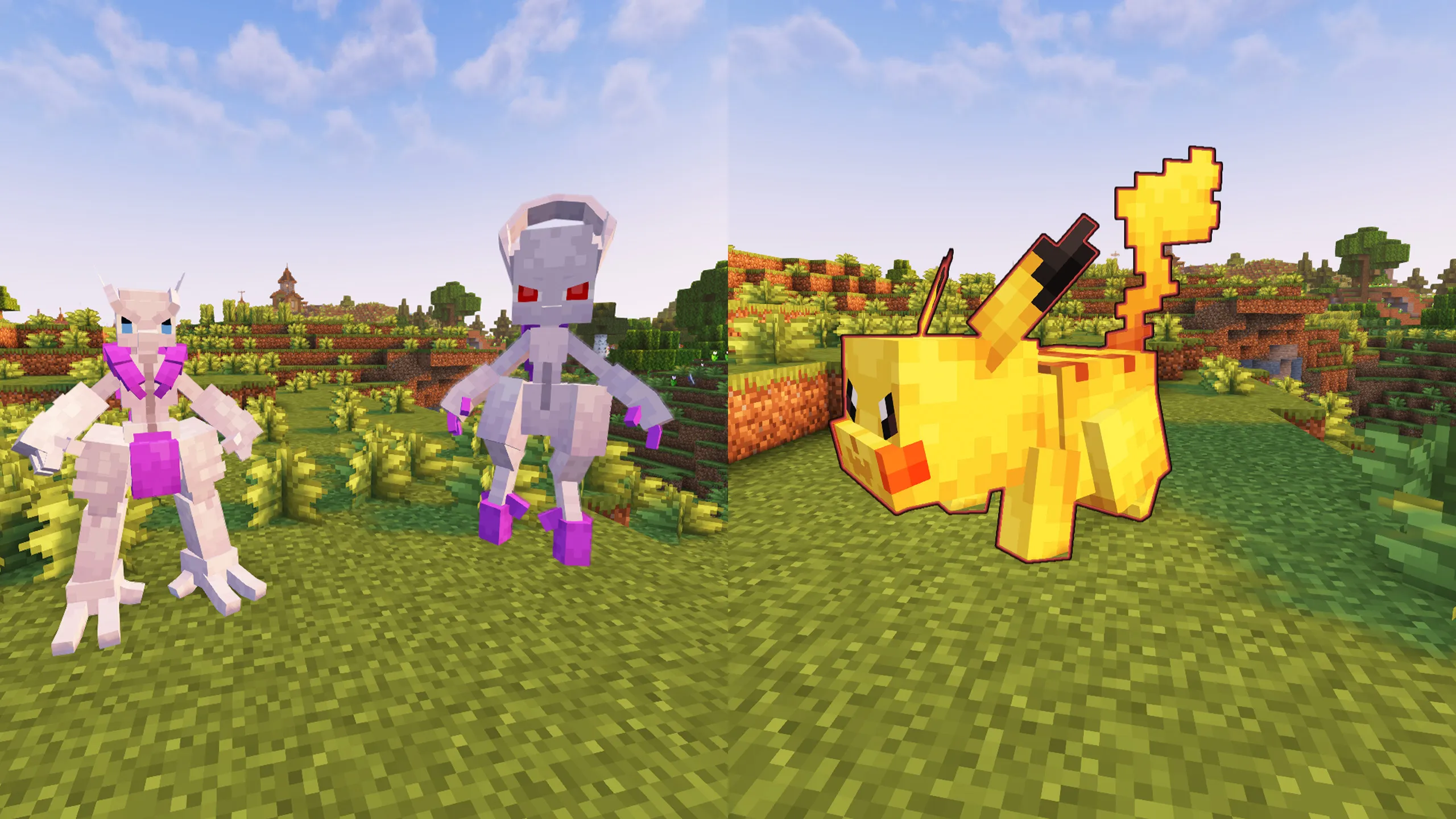 A Mega Evolution and Dynamax battle in the Cobbleverse world